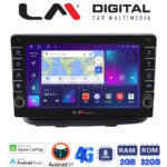 LM Digital - LM ZG8210 GPS Οθόνη OEM Multimedia Αυτοκινήτου για Fiat Doblo 2002 > 2007 (CarPlay/AndroidAuto/BT/GPS/WIFI/GPRS)
