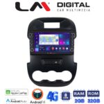 LM Digital - LM ZG8245 GPS Οθόνη OEM Multimedia Αυτοκινήτου για FORD RANGER 2011> 2015 (CarPlay/AndroidAuto/BT/GPS/WIFI/GPRS)