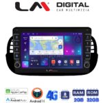 LM Digital - LM ZG8315B GPS Οθόνη OEM Multimedia Αυτοκινήτου για Fiat 500 2007 > 2016 (CarPlay/AndroidAuto/BT/GPS/WIFI/GPRS)