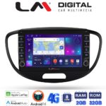 LM Digital - LM ZG8455 GPS Οθόνη OEM Multimedia Αυτοκινήτου για HYUNDAI i10 2008>2013 (CarPlay/AndroidAuto/BT/GPS/WIFI/GPRS)