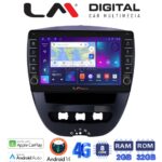 LM Digital - LM ZG8560 GPS Οθόνη OEM Multimedia Αυτοκινήτου για Aygo & C1 & 107 '05>'14 (CarPlay/AndroidAuto/BT/GPS/WIFI/GPRS)