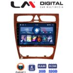 LM Digital - LM ZL4171W GPS Οθόνη OEM Multimedia Αυτοκινήτου για Mercedes C Class 1999 > 2004 (Προ Facelift) (BT/GPS/WIFI/GPRS)
