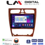 LM Digital - LM ZN4171W GPS Οθόνη OEM Multimedia Αυτοκινήτου για Mercedes C Class 1999 > 2004 (Προ Facelift) (CarPlay/AndroidAuto/BT/GPS/WIFI/GPRS)