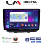 LM Digital - LM ZN4210 GPS Οθόνη OEM Multimedia Αυτοκινήτου για Fiat Doblo 2002 > 2007 (CarPlay/AndroidAuto/BT/GPS/WIFI/GPRS)