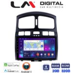 LM Digital - LM ZN4317 GPS Οθόνη OEM Multimedia Αυτοκινήτου για Hyundai Santa Fe 2000 > 2006 (CarPlay/AndroidAuto/BT/GPS/WIFI/GPRS)