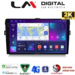 LM Digital - LM ZQ8028 GPS Οθόνη OEM Multimedia Αυτοκινήτου για Toyota Auris 2007 > 2012 (CarPlay/AndroidAuto/BT/GPS/WIFI/GPRS)