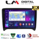 LM Digital - LM ZQ8078 GPS Οθόνη OEM Multimedia Αυτοκινήτου για AUDI TT  2007 > 2014 (CarPlay/AndroidAuto/BT/GPS/WIFI/GPRS)
