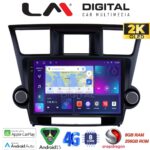 LM Digital - LM ZQ8089 GPS Οθόνη OEM Multimedia Αυτοκινήτου για Toyota Highlander 2008 > 2015 (CarPlay/AndroidAuto/BT/GPS/WIFI/GPRS)