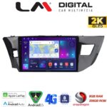 LM Digital - LM ZQ8126 GPS Οθόνη OEM Multimedia Αυτοκινήτου για TOYOTA COROLLA 2013>2016 (CarPlay/AndroidAuto/BT/GPS/WIFI/GPRS)