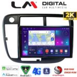 LM Digital - LM ZQ8377 GPS Οθόνη OEM Multimedia Αυτοκινήτου για Honda Civic 1999 > 2001 (CarPlay/AndroidAuto/BT/GPS/WIFI/GPRS)