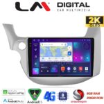 LM Digital - LM ZQ8549 GPS Οθόνη OEM Multimedia Αυτοκινήτου για HONDA JAZZ 2008>2013 (CarPlay/AndroidAuto/BT/GPS/WIFI/GPRS)