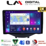 LM Digital - LM ZQ8564B GPS Οθόνη OEM Multimedia Αυτοκινήτου για Toyota Aygo 2014 > Citroen C1 2014 > Peugeot 107 2014 > (CarPlay/AndroidAuto/BT/GPS/WIFI/GPRS)