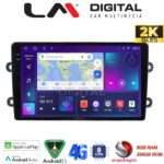 LM Digital - LM ZQ8708 GPS Οθόνη OEM Multimedia Αυτοκινήτου για DACIA DUSTER – LOGAN - SUNDERO 2013 > 2018 (CarPlay/AndroidAuto/BT/GPS/WIFI/GPRS)