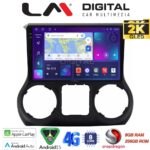 LM Digital - LM ZQ8745B GPS Οθόνη OEM Multimedia Αυτοκινήτου για Jeep Wrangler 2011 > 2017 (CarPlay/AndroidAuto/BT/GPS/WIFI/GPRS)