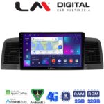 LM Digital - LM ZR8010B GPS Οθόνη OEM Multimedia Αυτοκινήτου για Toyota Corolla 2000-2007 (CarPlay/AndroidAuto/BT/GPS/WIFI/GPRS)