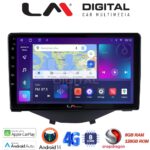 LM Digital - LM ZT8564B GPS Οθόνη OEM Multimedia Αυτοκινήτου για Toyota Aygo 2014 > Citroen C1 2014 > Peugeot 107 2014 > (CarPlay/AndroidAuto/BT/GPS/WIFI/GPRS)