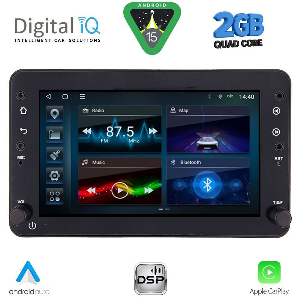 DIGITAL IQ BLD 259_CPA (7" DECK) MULTIMEDIA SYSTEM for ALFA ROMEO 159 – SPIDER – BRERA mod. 2004-2012