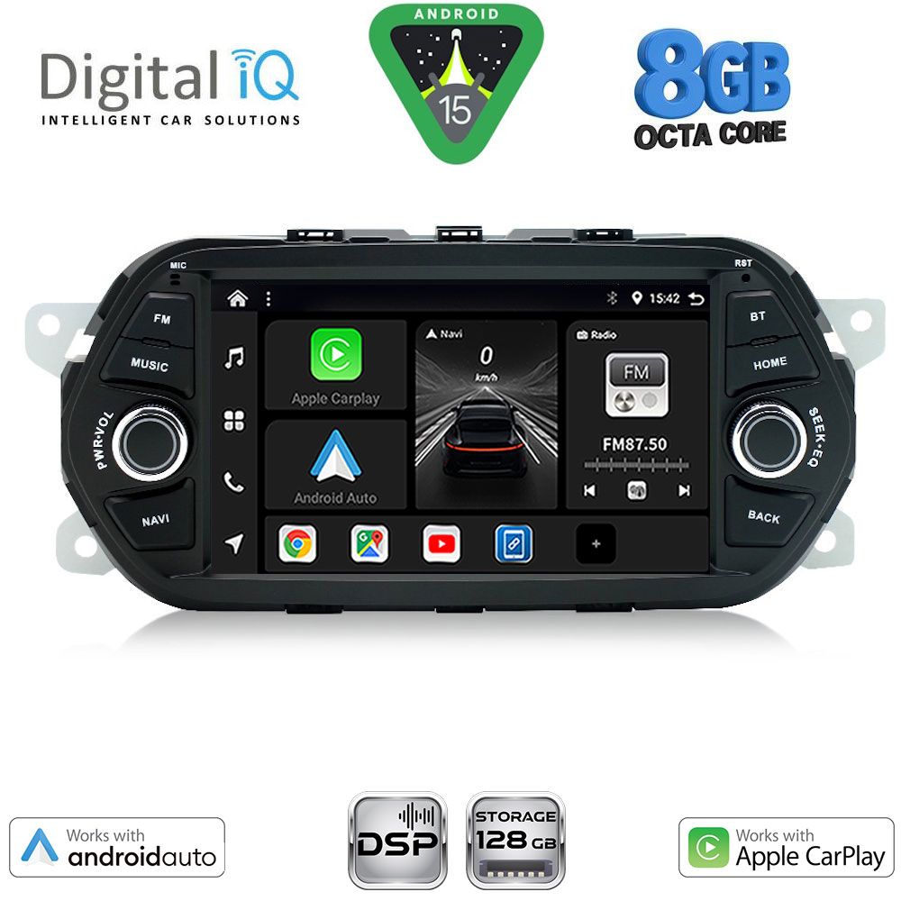 DIGITAL IQ BXF 756_CPAA (7" DECK) MULTIMEDIA SYSTEM for FIAT TIPO mod. 2015-2023