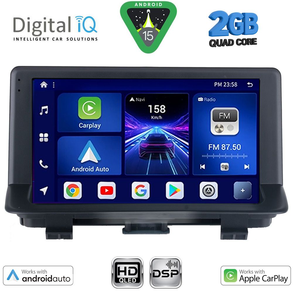 DIGITAL IQ BXC 3013_CPAA (9inc) MULTIMEDIA TABLET for AUDI Q3 mod. 2013-2018 (Low Version)