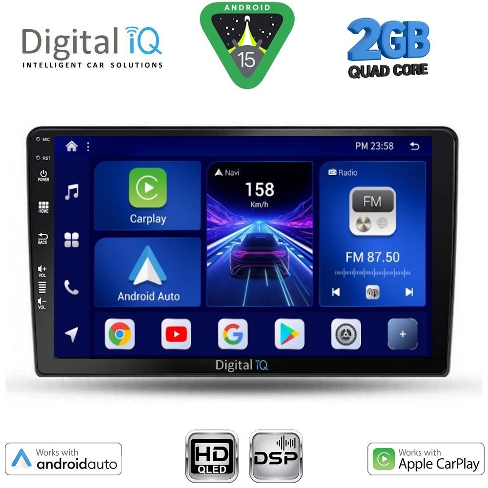 DIGITAL IQ BXC 3103B_CPAA (9inc) MULTIMEDIA TABLET for DACIA DUSTER mod. 2012-2019