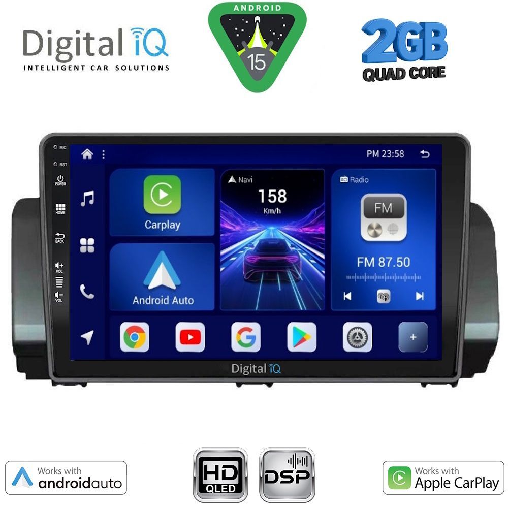 DIGITAL IQ BXC 3109_CPAA (9inc) MULTIMEDIA TABLET for DACIA LOGAN - SANDERO - JOGGER mod. 2020-2026