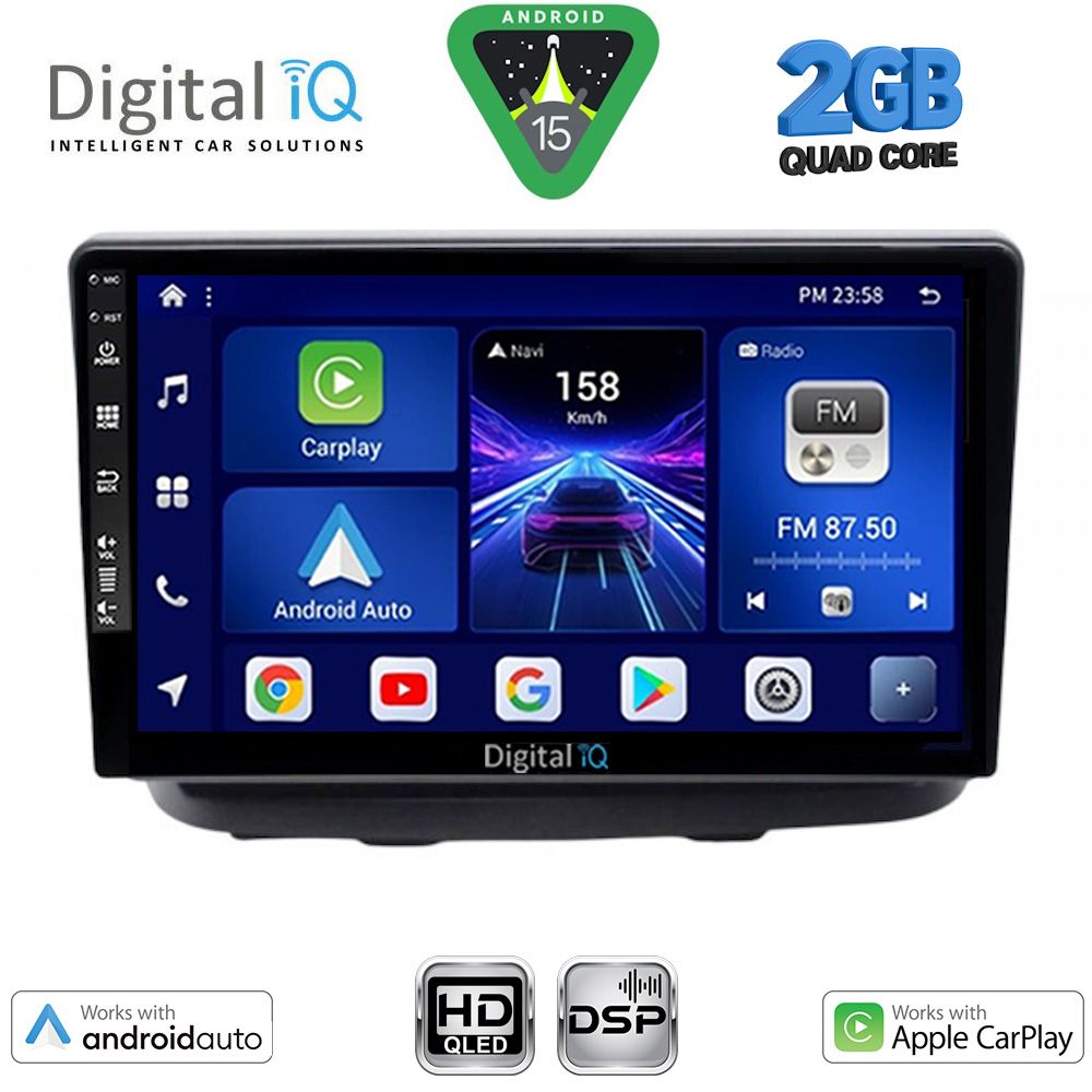 DIGITAL IQ BXC 3135_CPAA (10inc) MULTIMEDIA TABLET for FIAT DOBLO mod. 2002-2009