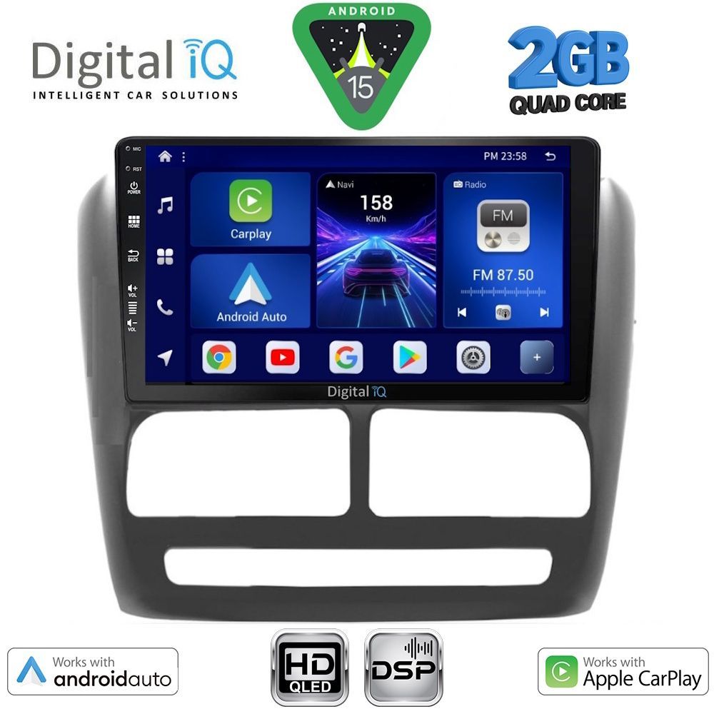 DIGITAL IQ BXC 3137_CPAA (9inc) MULTIMEDIA TABLET for FIAT DOBLO mod. 2010-2015