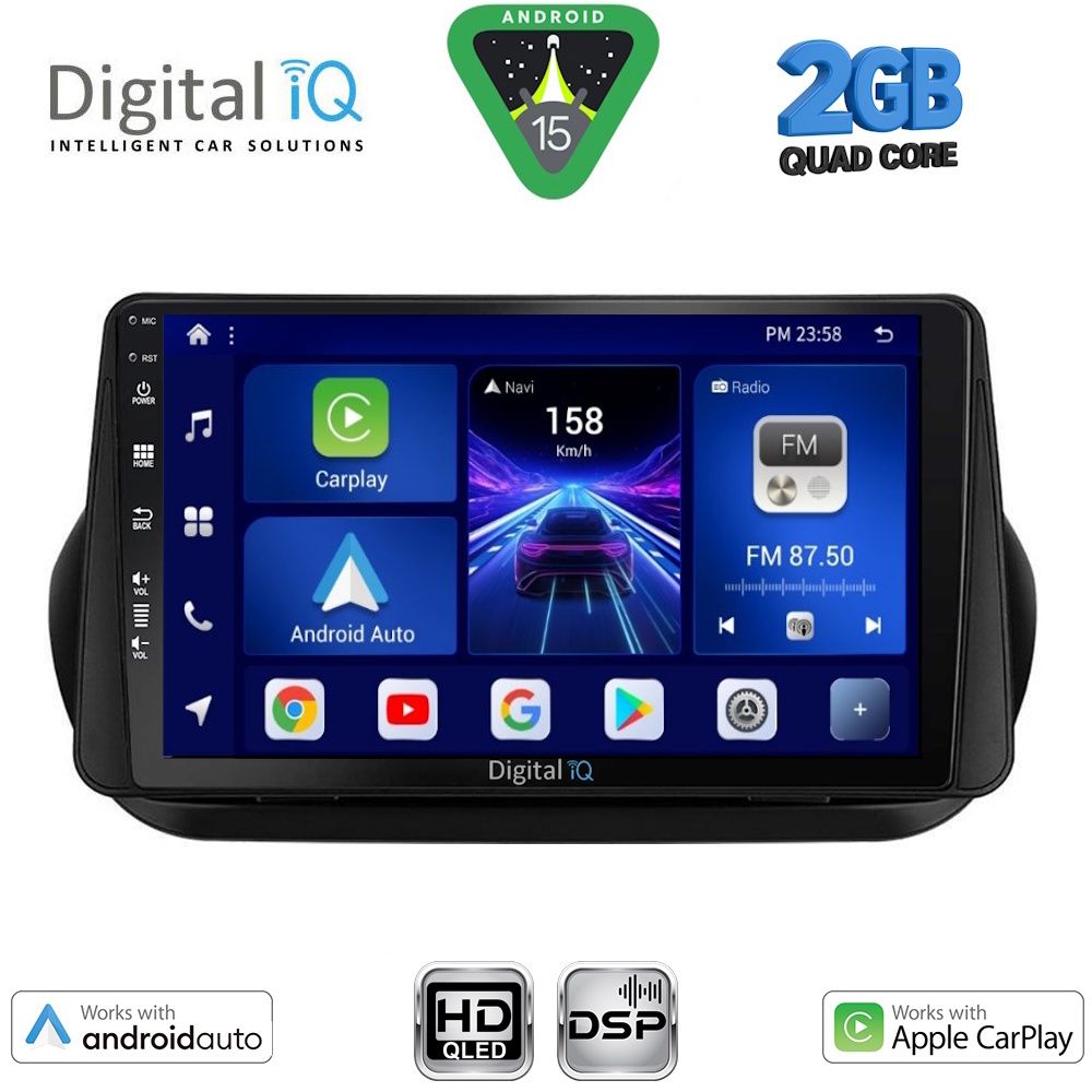DIGITAL IQ BXC 3142_CPAA (9inc) MULTIMEDIA TABLET for CITROEN – FIAT – PEUGEOT mod. 2008-2018