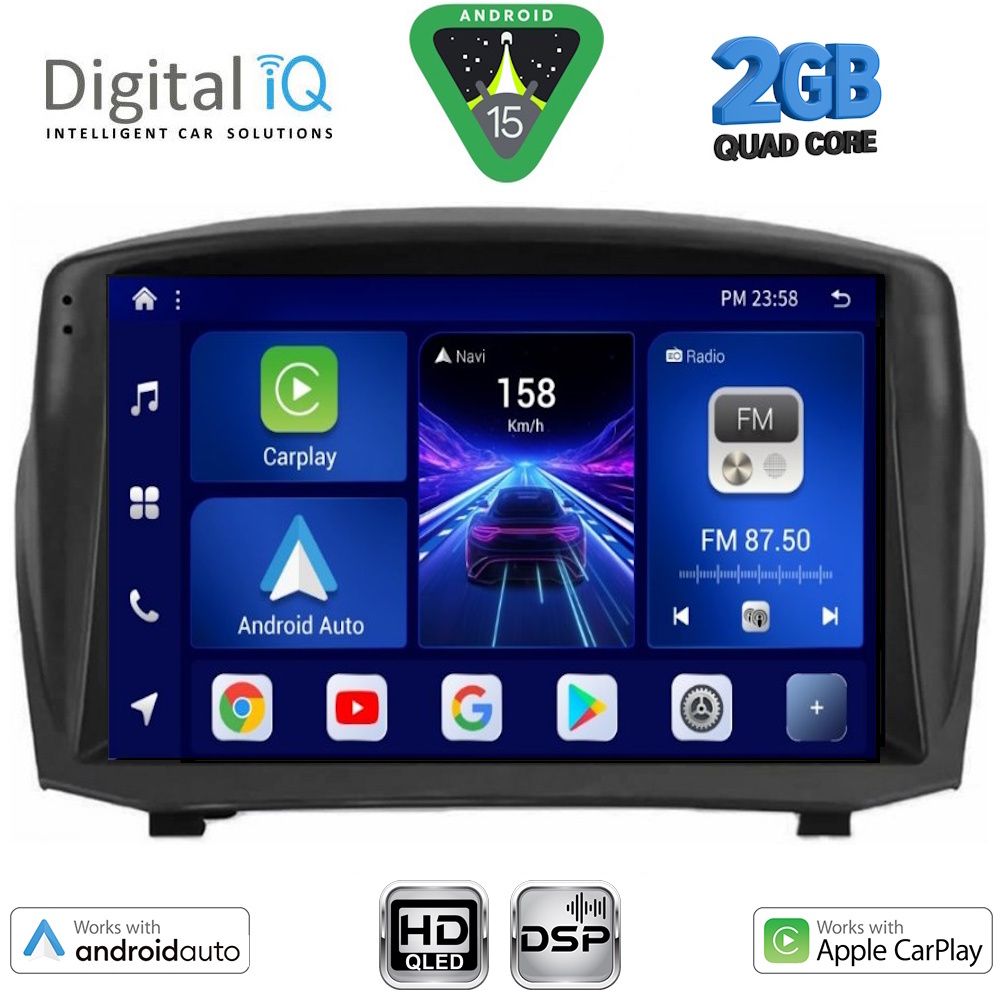 DIGITAL IQ BXC 3154B_CPAA (9inc) MULTIMEDIA TABLET for FORD FIESTA mod. 2008-2017)