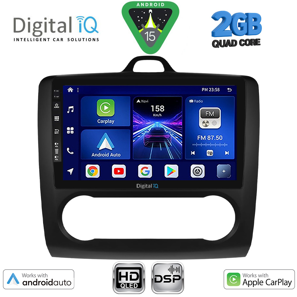 DIGITAL IQ BXC 3156BL_CPAA CLIMA (9inc) MULTIMEDIA TABLET for FORD FOCUS mod. 2005-2012 (BLACK)