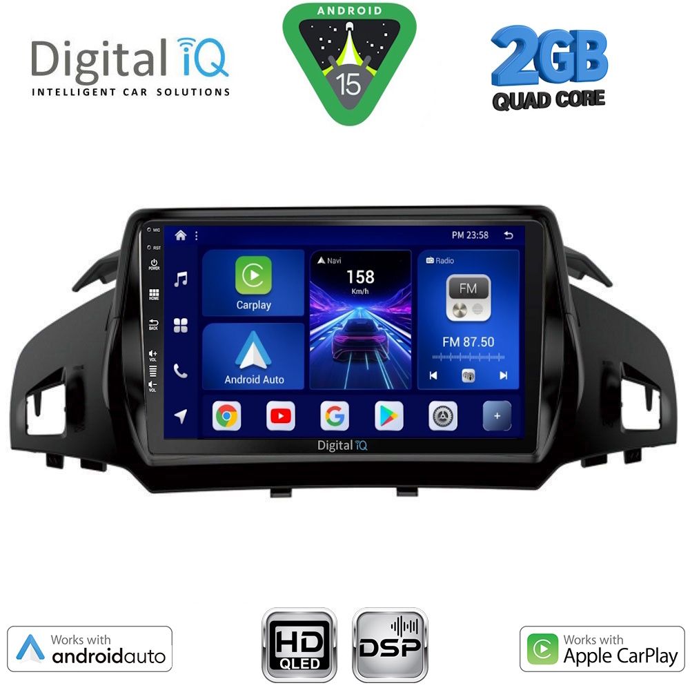 DIGITAL IQ BXC 3160_CPAA (9inc) MULTIMEDIA TABLET for FORD KUGA mod. 2013-2019 – CMAX mod. 2011-2019