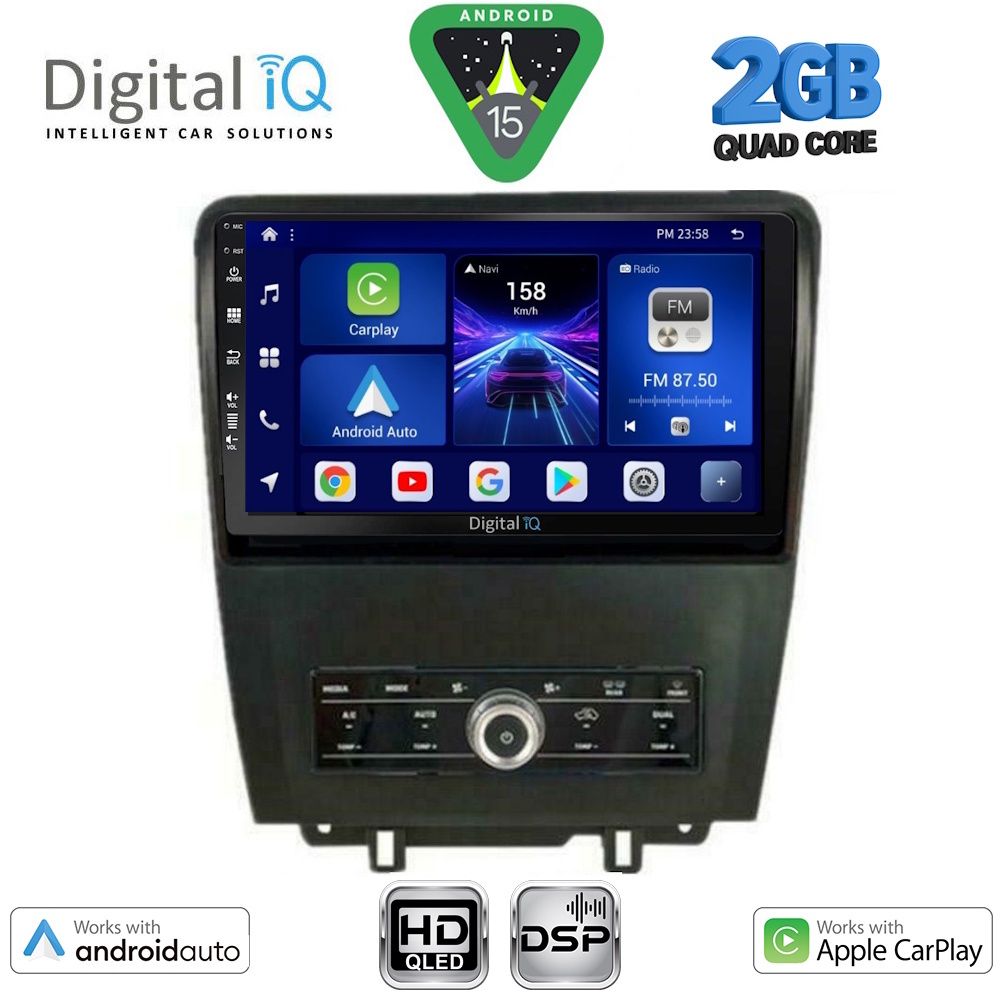 DIGITAL IQ BXC 3165_CPAA (9inc) MULTIMEDIA TABLET for FORD MUSTANG mod. 2010-2015