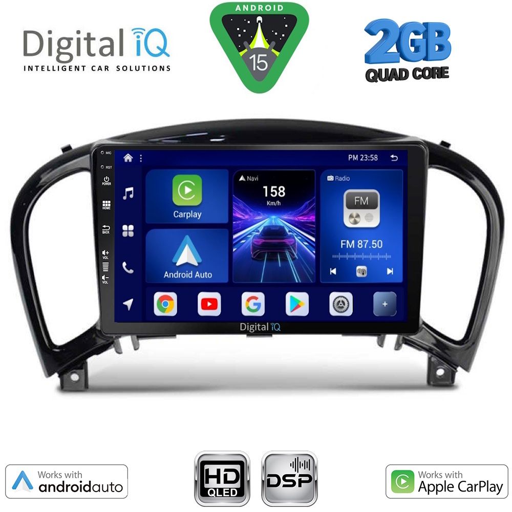 DIGITAL IQ BXC 3452_CPAA (9inc) MULTIMEDIA TABLET for NISSAN JUKE mod. 2009-2020