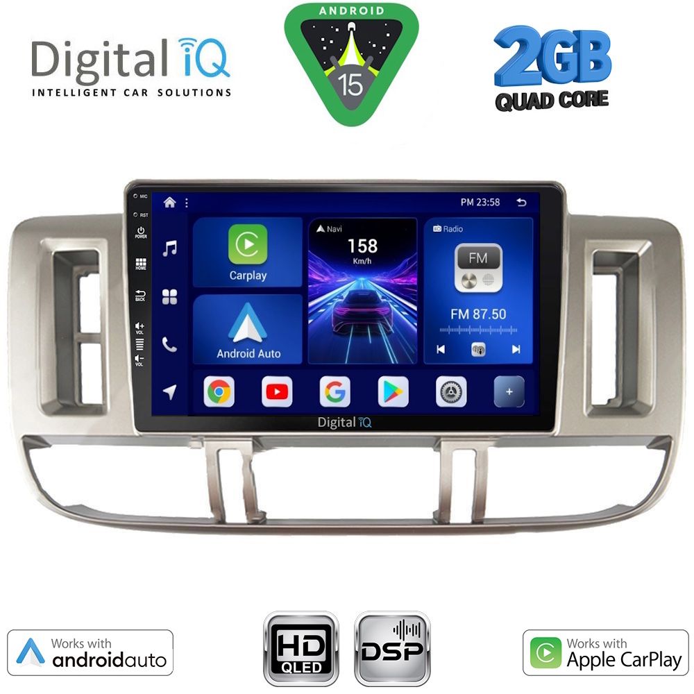 DIGITAL IQ BXC 3474_CPAA (9inc) MULTIMEDIA TABLET for NISSAN XTRAIL mod. 2000-2004