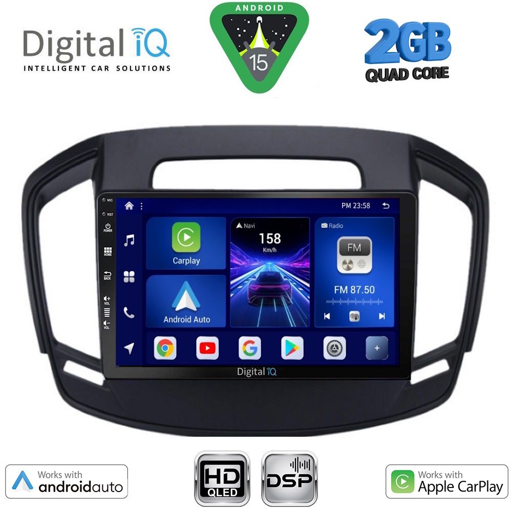 DIGITAL IQ BXC 3492_CPAA (9inc) MULTIMEDIA TABLET for OPEL INSIGNIA mod.2014-2017