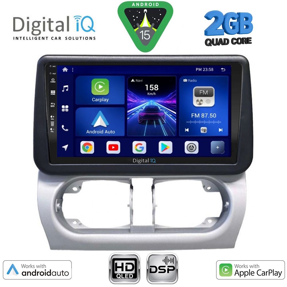 DIGITAL IQ BXC 3500_CPAA (9inc) MULTIMEDIA TABLET for OPEL CORSA C mod 2000-2006 - TIGRA mod. 2004-2009