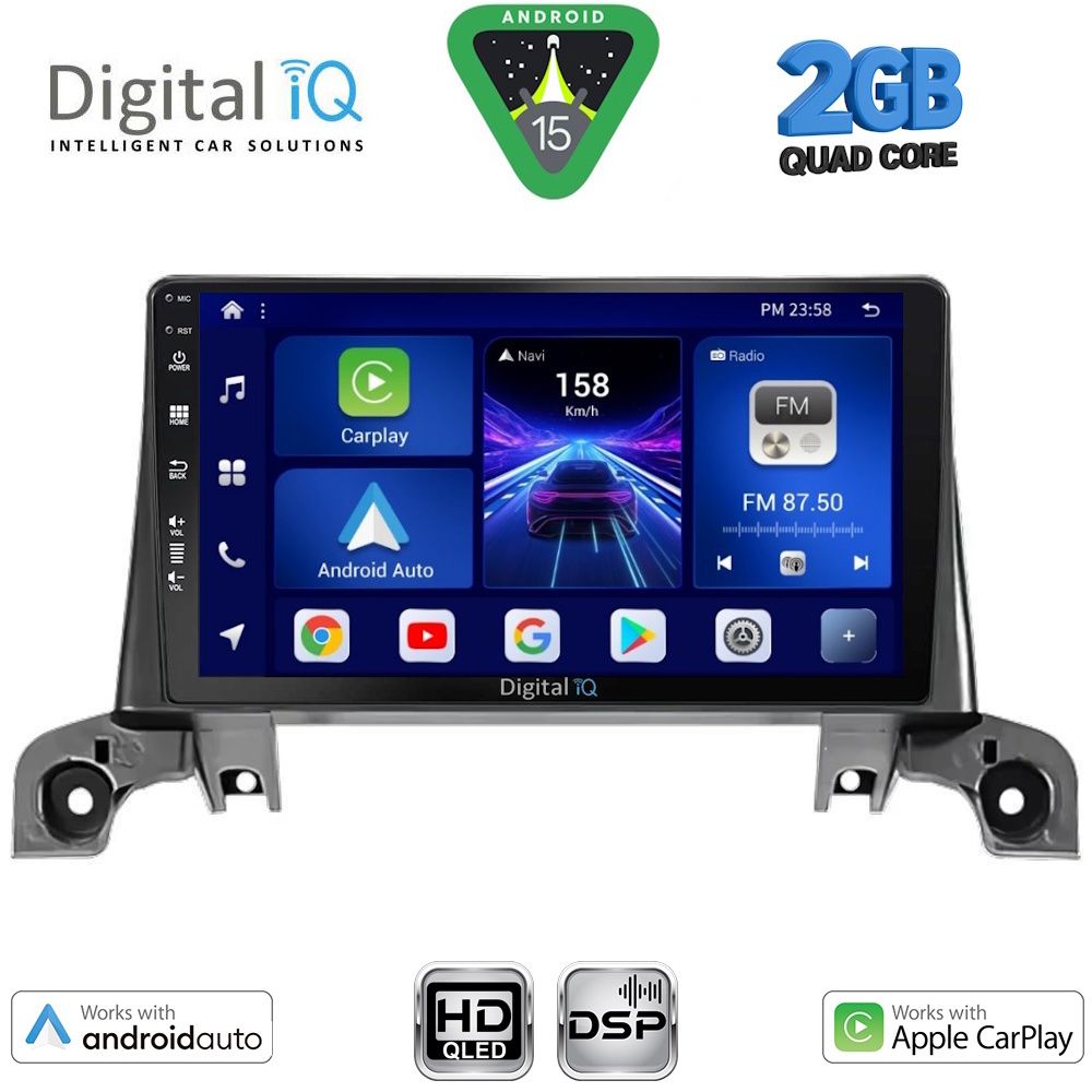 DIGITAL IQ BXC 3519_CPAA (9inc) MULTIMEDIA TABLET for PEUGEOT 3008 - 5008 mod. 2016-2024