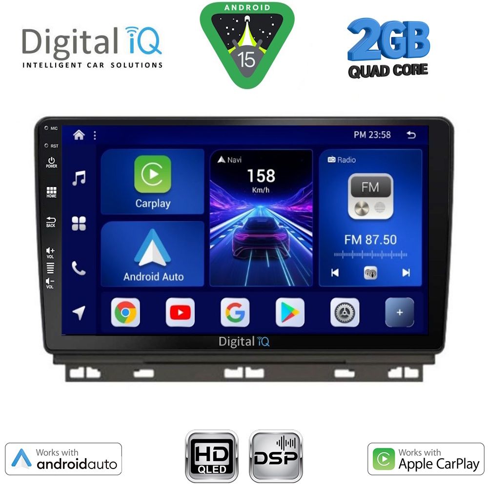 DIGITAL IQ BXC 3546_CPAA (9inc) MULTIMEDIA TABLET for RENAULT CLIO - CAPTUR mod. 2019-2026