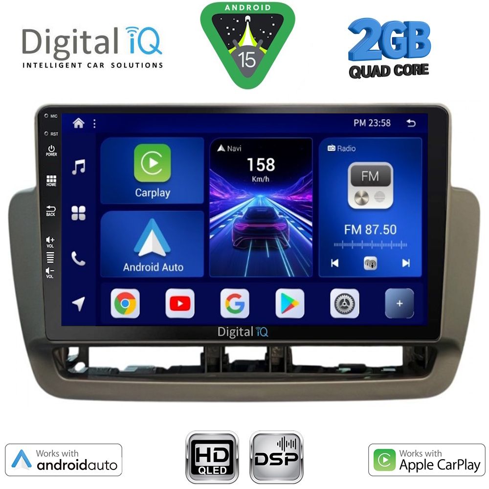 DIGITAL IQ BXC 3572_CPAA (9inc) MULTIMEDIA TABLET for SEAT IBIZA mod. 2012-2015