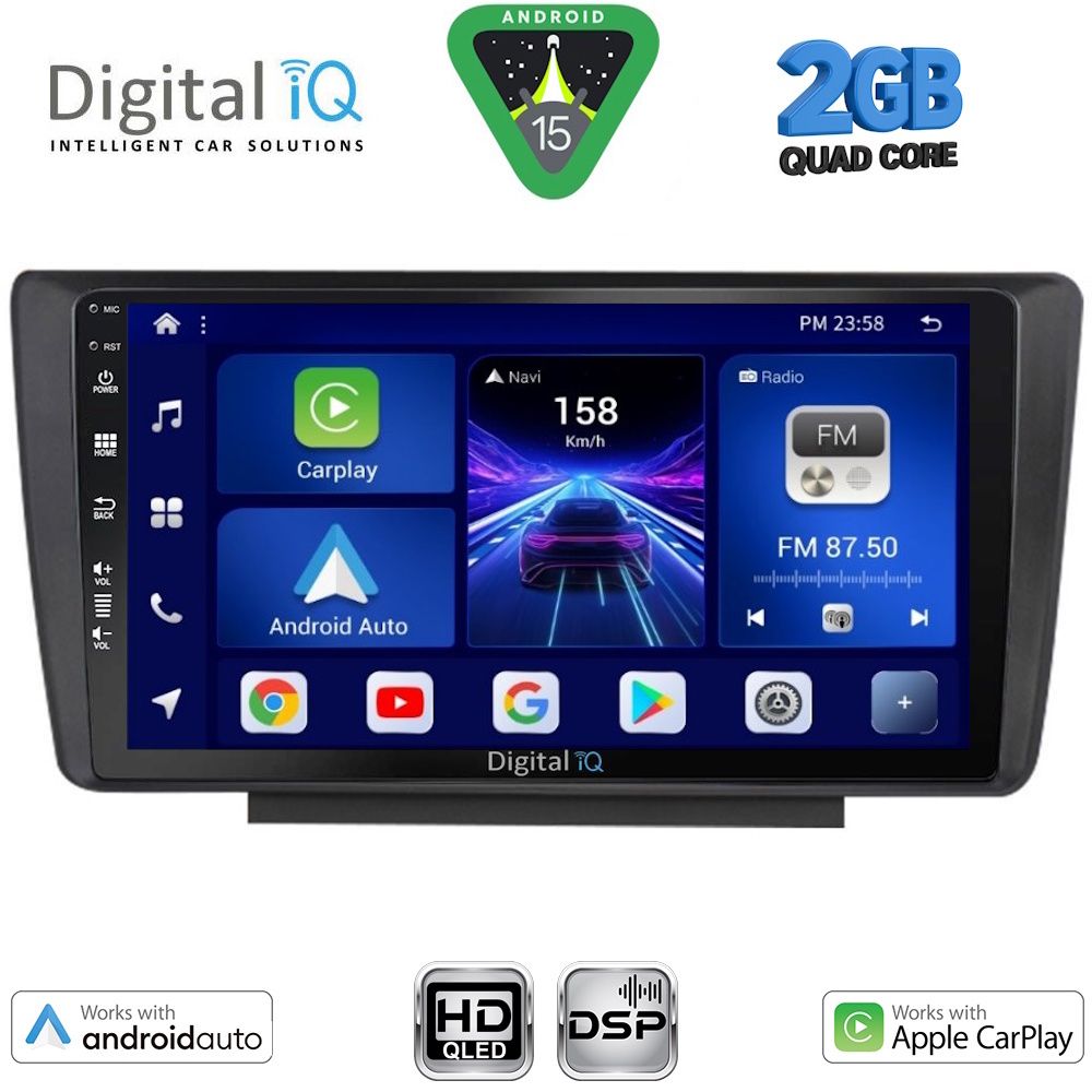 DIGITAL IQ BXC 3594_CPAA (9inc) MULTIMEDIA TABLET for SKODA OCTAVIA 5 mod. 2005-2012