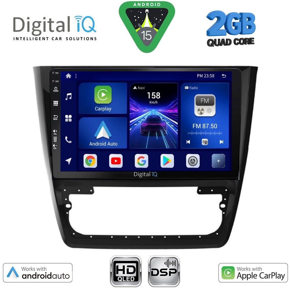 DIGITAL IQ BXC 3610_CPAA (10inc) MULTIMEDIA TABLET for SKODA YETI mod. 2014-2018