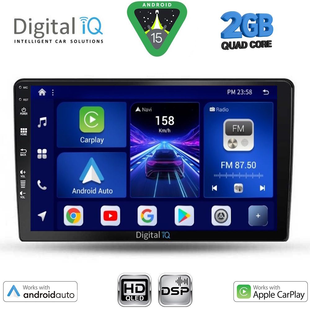 DIGITAL IQ BXC 3656_CPAA (9inc) MULTIMEDIA TABLET for SSANGYONG REXTON mod. 2002-2006