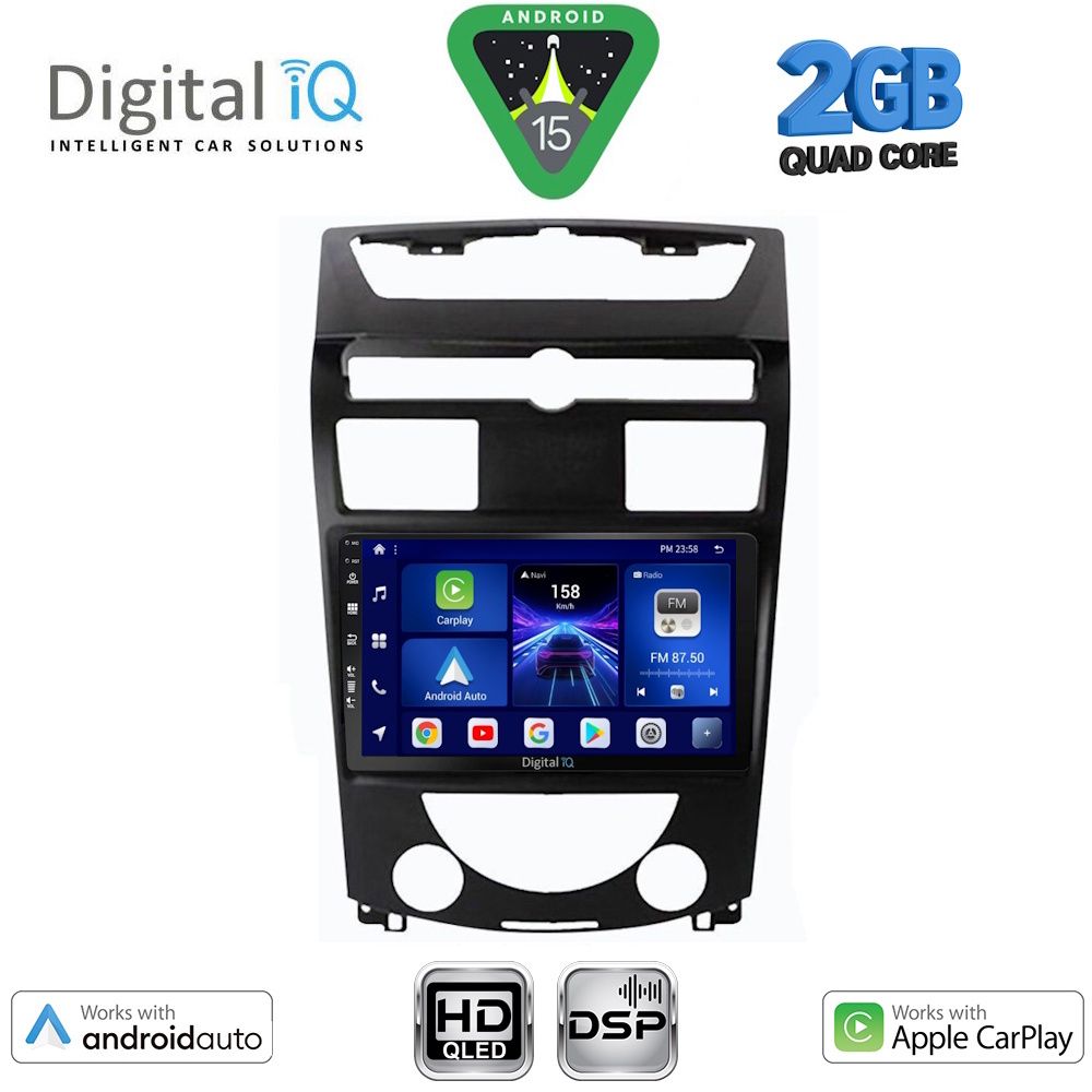 DIGITAL IQ BXC 3657_CPAA (10inc) MULTIMEDIA TABLET for SSANGYONG REXTON mod. 2006-2015