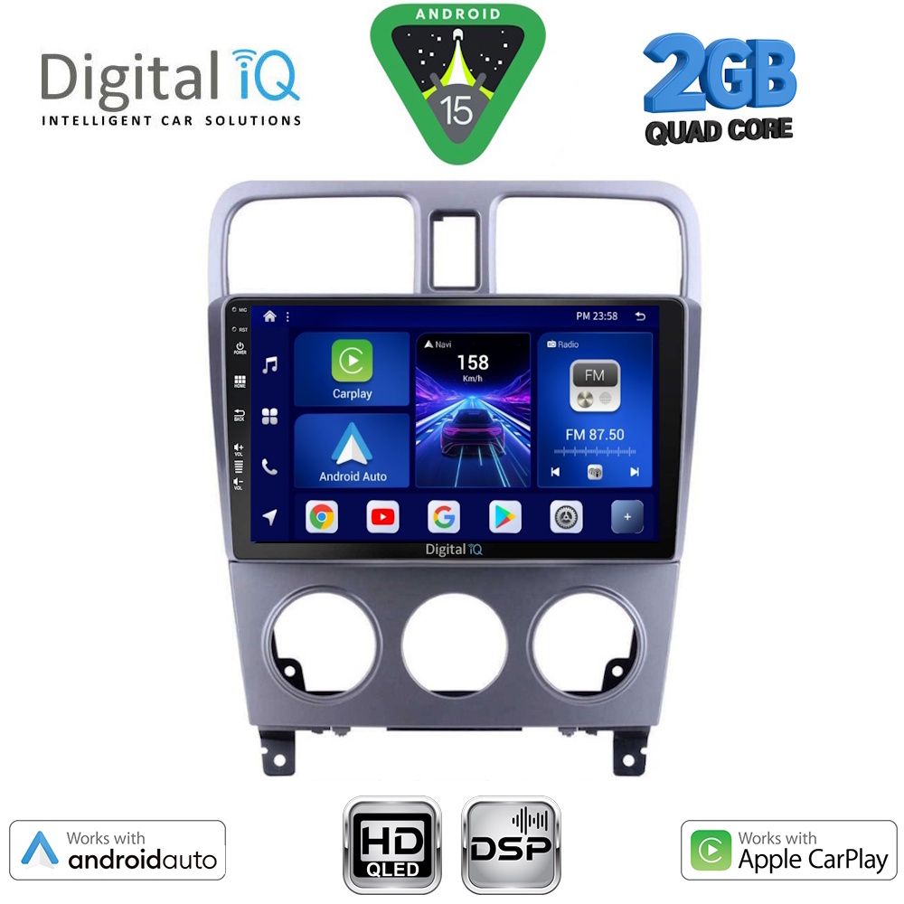 DIGITAL IQ BXC 3661_CPAA (9inc) MULTIMEDIA TABLET for SUBARU FORESTER  mod. 2002-2008