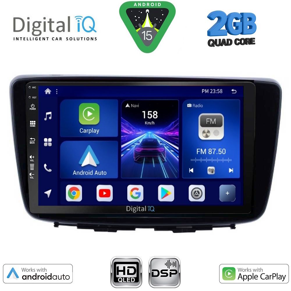 DIGITAL IQ BXC 3672_CPAA (9inc) MULTIMEDIA TABLET for SUZUKI BALENO mod. 2016-2022
