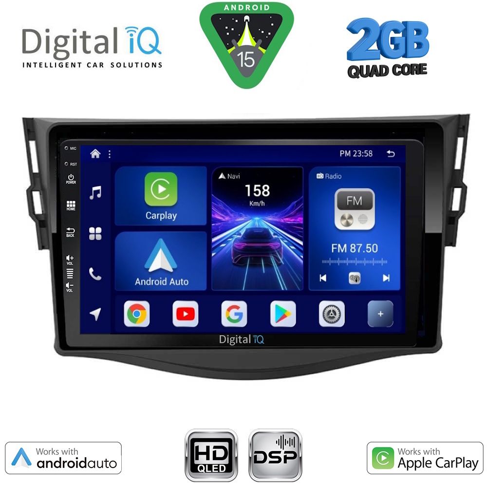 DIGITAL IQ BXC 3731_CPAA (9inc) MULTIMEDIA MULTIMEDIA TABLET for TOYOTA RAV 4 mod. 2006-2012