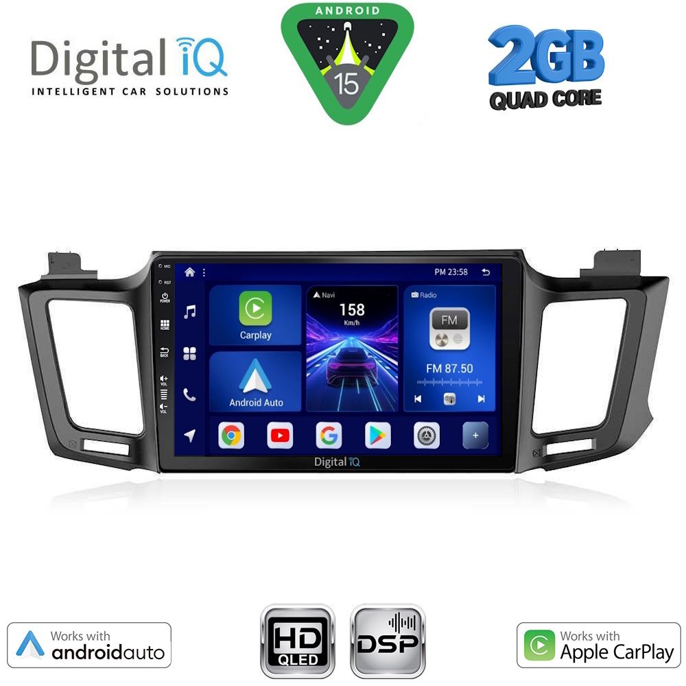DIGITAL IQ BXC 3733_CPAA (10inc) MULTIMEDIA TABLET for TOYOTA RAV 4 mod. 2013-2019