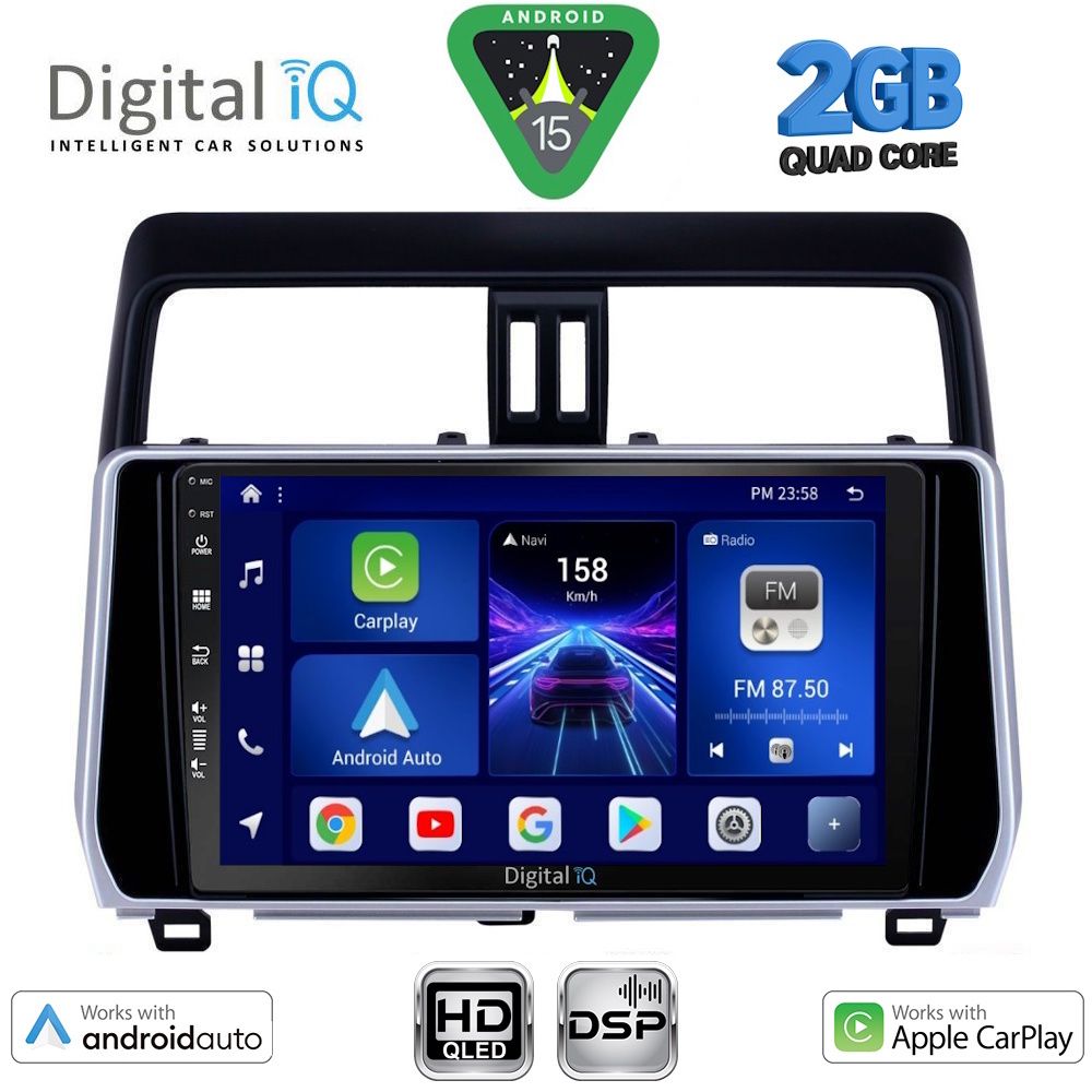 DIGITAL IQ BXC 3739_CPAA (10inc) MULTIMEDIA TABLET for TOYOTA LAND CRUISER mod. 2019-2023