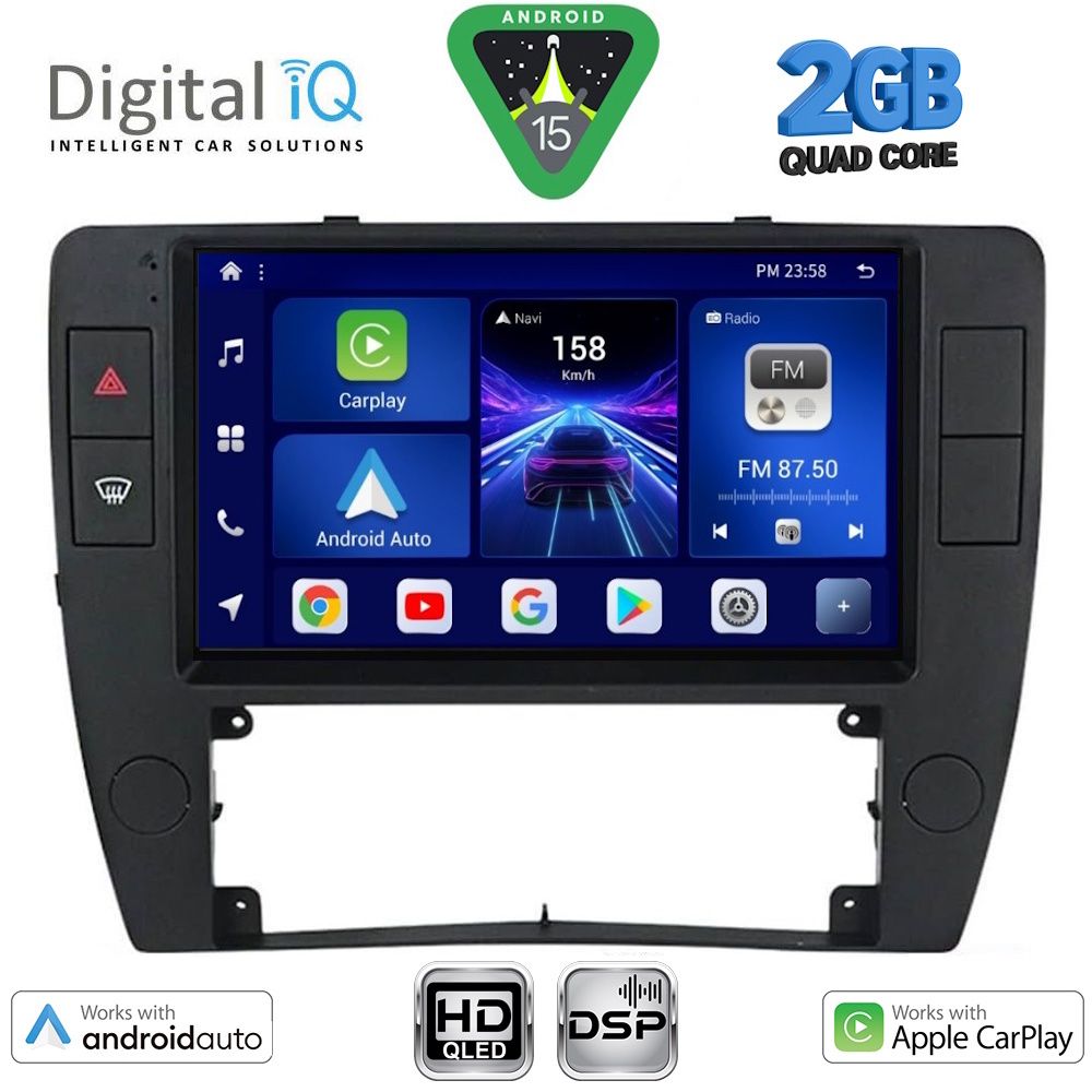 DIGITAL IQ BXC 3749_CPAA (9inc) MULTIMEDIA TABLET for VW PASSAT mod. 2000-2005