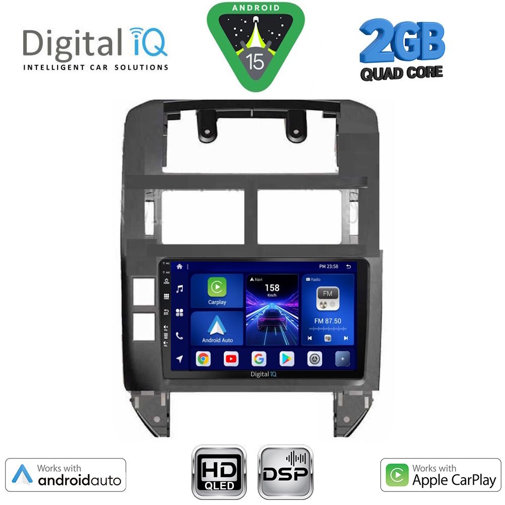 DIGITAL IQ BXC 3755_CPAA (9inc) MULTIMEDIA TABLET for VW POLO mod. 2002-2009